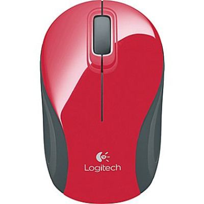Мышь Logitech M187 red/grey эконом упаковка /***