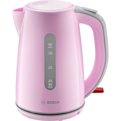 Чайник Bosch TWK 7500K розовый/серый /К*