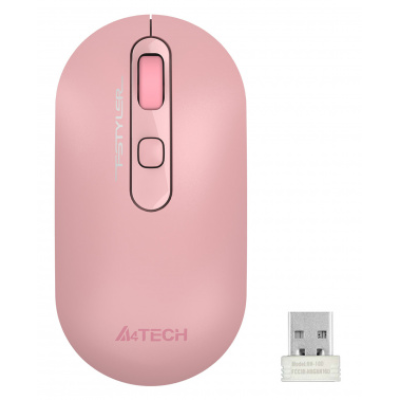 Мышь A4 Fstyler FG20 розовый оптическая (2000dpi) беспроводная USB для ноутбука (4but) /***