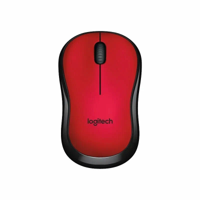 Мышь Logitech M220 Silent красный оптическая (1000dpi) беспроводная USB (2but) /***