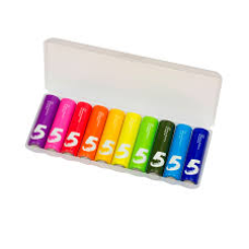 Батарейки алкалиновые Xiaomi ZMI Rainbow типа AA (уп.10 шт.) (AA 501), цветные /***