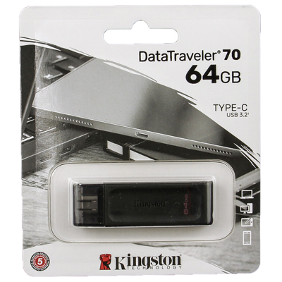 Флеш Диск Kingston 64Gb DataTraveler DT70 /***