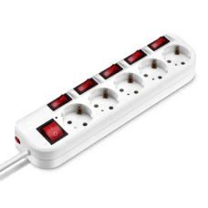 Сетевой фильтр BURO 500SH-5-SW-W 5м (5 розеток) белый (коробка) /***
