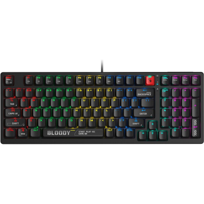 Клавиатура A4Tech Bloody S98 (S98 Black) механическая черный USB for gamer LED /***