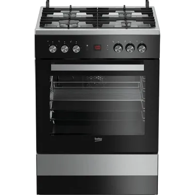 Плита BEKO FSM62530DXMS нержавеющая сталь/черный реш.чугун