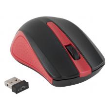 Мышь Oklick 485MW USB, черный/красный (3but)