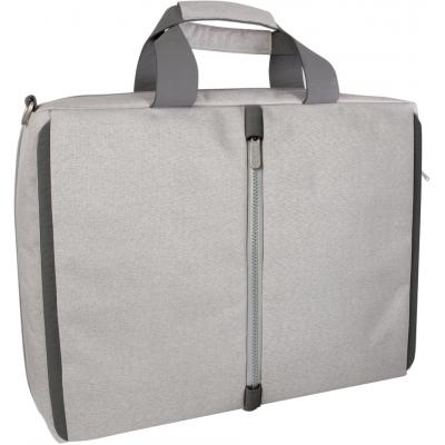 Сумка для ноутбука Lago 17" серый, органайзер, карман DEFENDER