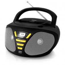 Аудиомагнитола BBK BX180U черный/желтый