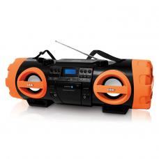 Аудиомагнитола BBK BX999BT черный/оранжевый 80Вт