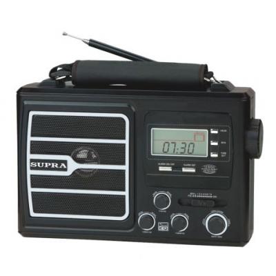 Радиоприемник SUPRA ST-110,  черный