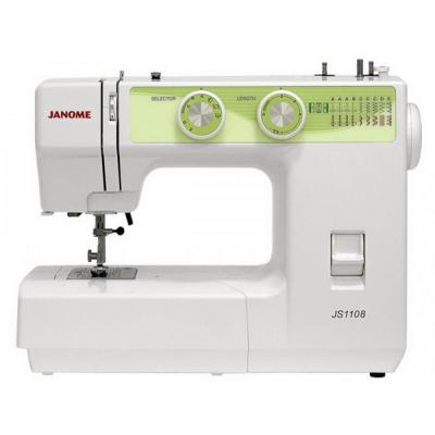 Швейная машина Janome JS1108, белый/зеленый