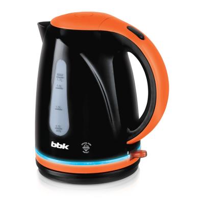 Чайник BBK EK1701P, черный/оранжевый