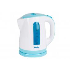 Чайник DELTA DL-1326 белый/голубой