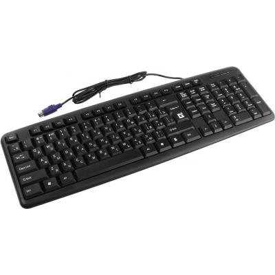 Клавиатура DEFENDER Element HB-520 черный PS/2 /С
