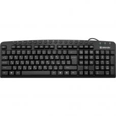 Клавиатура DEFENDER проводная Focus HB-470 RU черный, мультимедиа /С