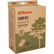 Пылесборник FILTERO SAM 02 (10+фильтр) ECOLine XL бумажные /В