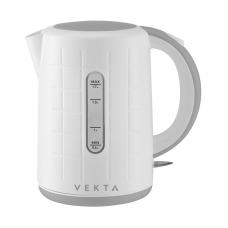 Чайник VEKTA KMP-1707 белый/серый